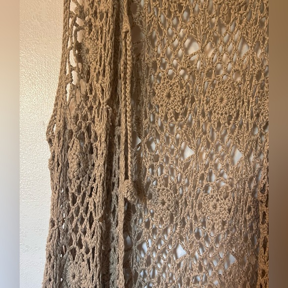 Vintage Boho Crochet Fringe Vest - Picture 2 of 4